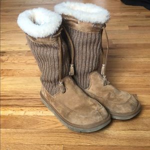 UGG Suburb Crochet Tall Boots